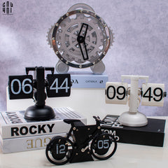 Elysian - Đồng Hồ Cơ Hologram Mécanique Argent Table Clock-CẬU HAI HOME DECOR