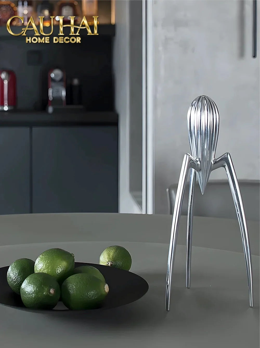 Elysian Fw25 - Tượng Kitchenware Spider Citron Chrome H29-TƯỢNG TRANG TRÍ-CẬU HAI HOME DECOR