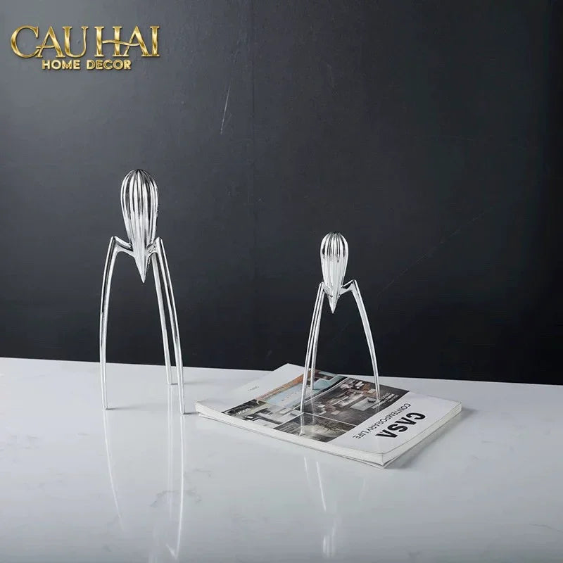 Elysian Fw25 - Tượng Kitchenware Spider Citron Chrome H29-TƯỢNG TRANG TRÍ-CẬU HAI HOME DECOR