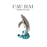 ELYSIAN FW25 - TƯỢNG PLATINUM WHALE ASCENDANT-CẬU HAI HOME DECOR