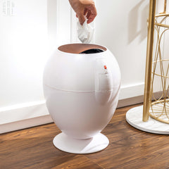 Elysian - Thùng Rác Cảm Ứng Platinum Egg 6L-LY THỦY TINH-CẬU HAI HOME DECOR