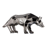 Elysian - Tượng Platinum Origami Art Wolf H20-30