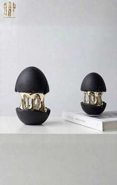 Elysian - Tượng Quả Trứng Hatching Egg 9x12x20-TƯỢNG TRANG TRÍ-CẬU HAI HOME DECOR
