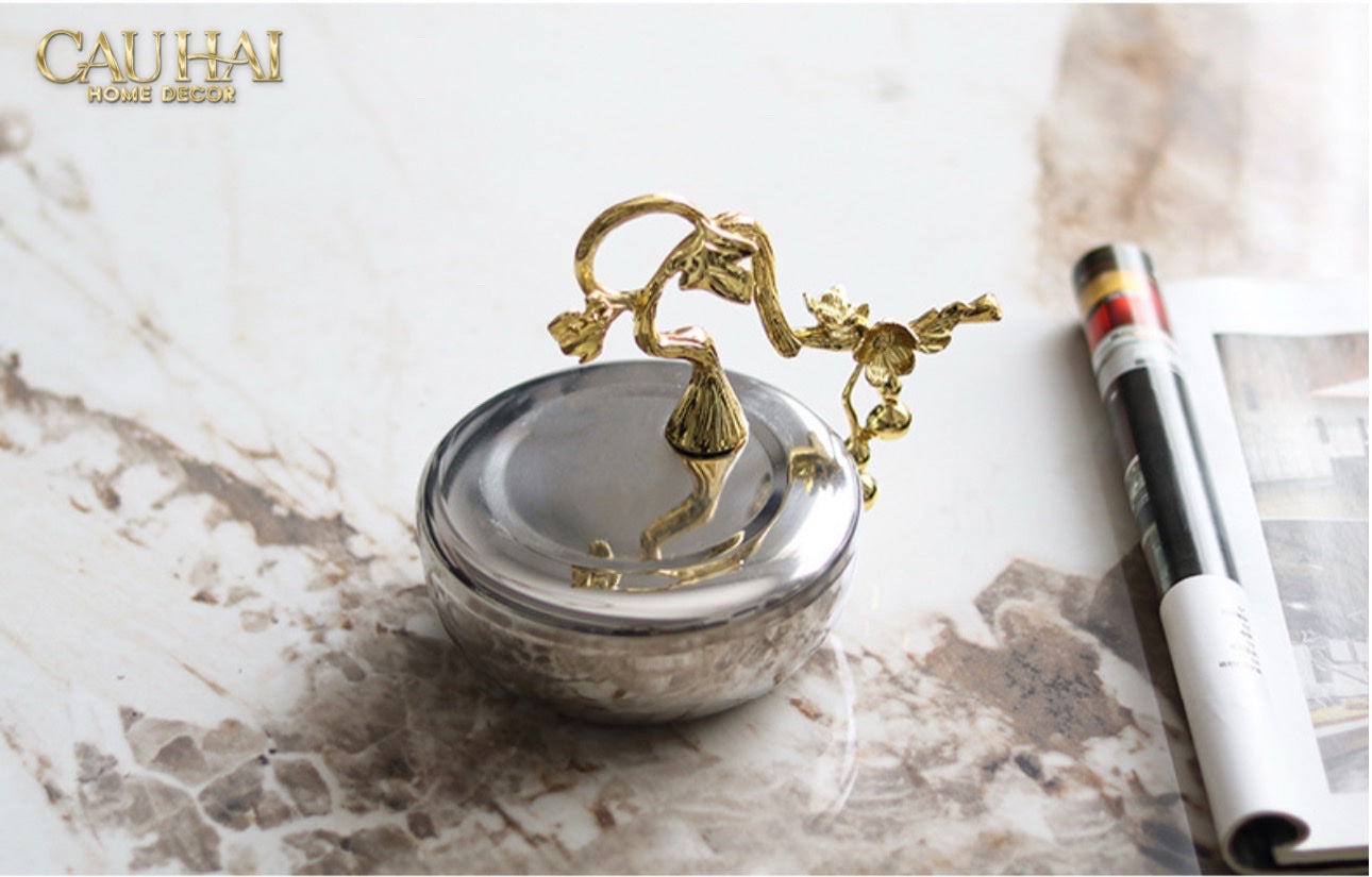 HOME COUTURE - LỌ PLATINUM IMPERIAL BIRD NEST JAR