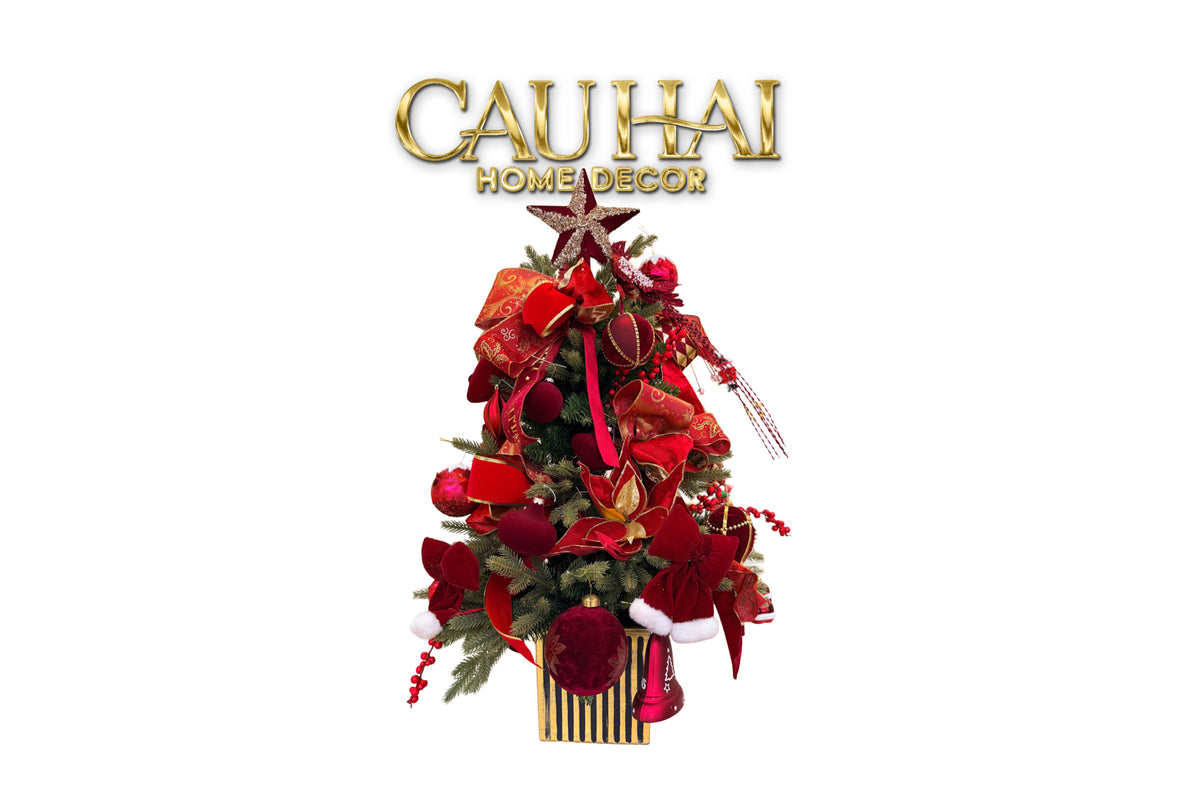 Fêtes Couture - Cây Thông Crimson Royale Noël Tree 100Cm-TRANG TRÍ GIÁNG SINH-CẬU HAI HOME DECOR