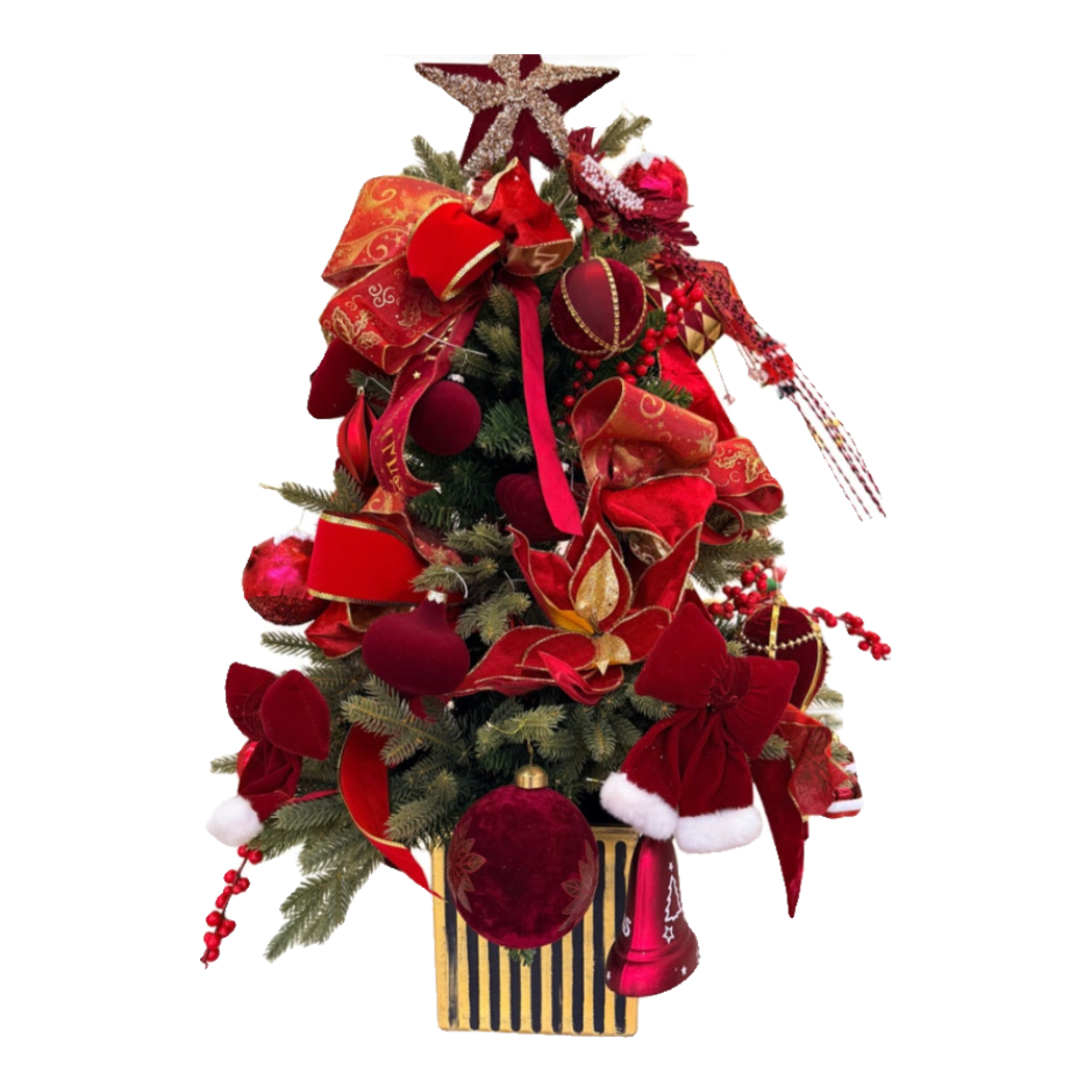 Fêtes Couture - Cây Thông Crimson Royale Noël Tree 100Cm-TRANG TRÍ GIÁNG SINH-CẬU HAI HOME DECOR-CẬU HAI HOME DECOR