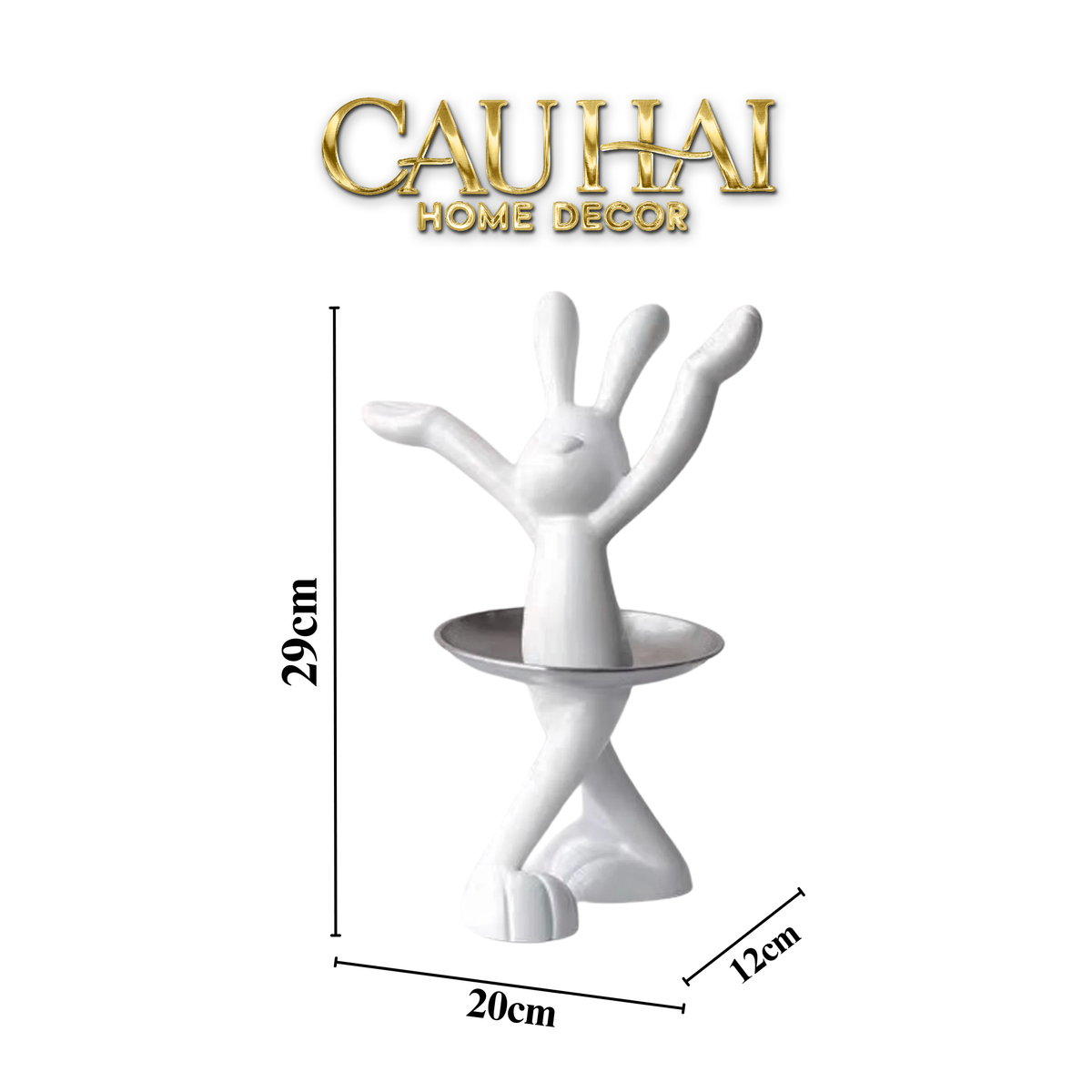 Fêtes Couture - Elysian Fw25 - Tượng Thỏ Figurine Ballerina Lapin-TƯỢNG TRANG TRÍ-CẬU HAI HOME DECOR
