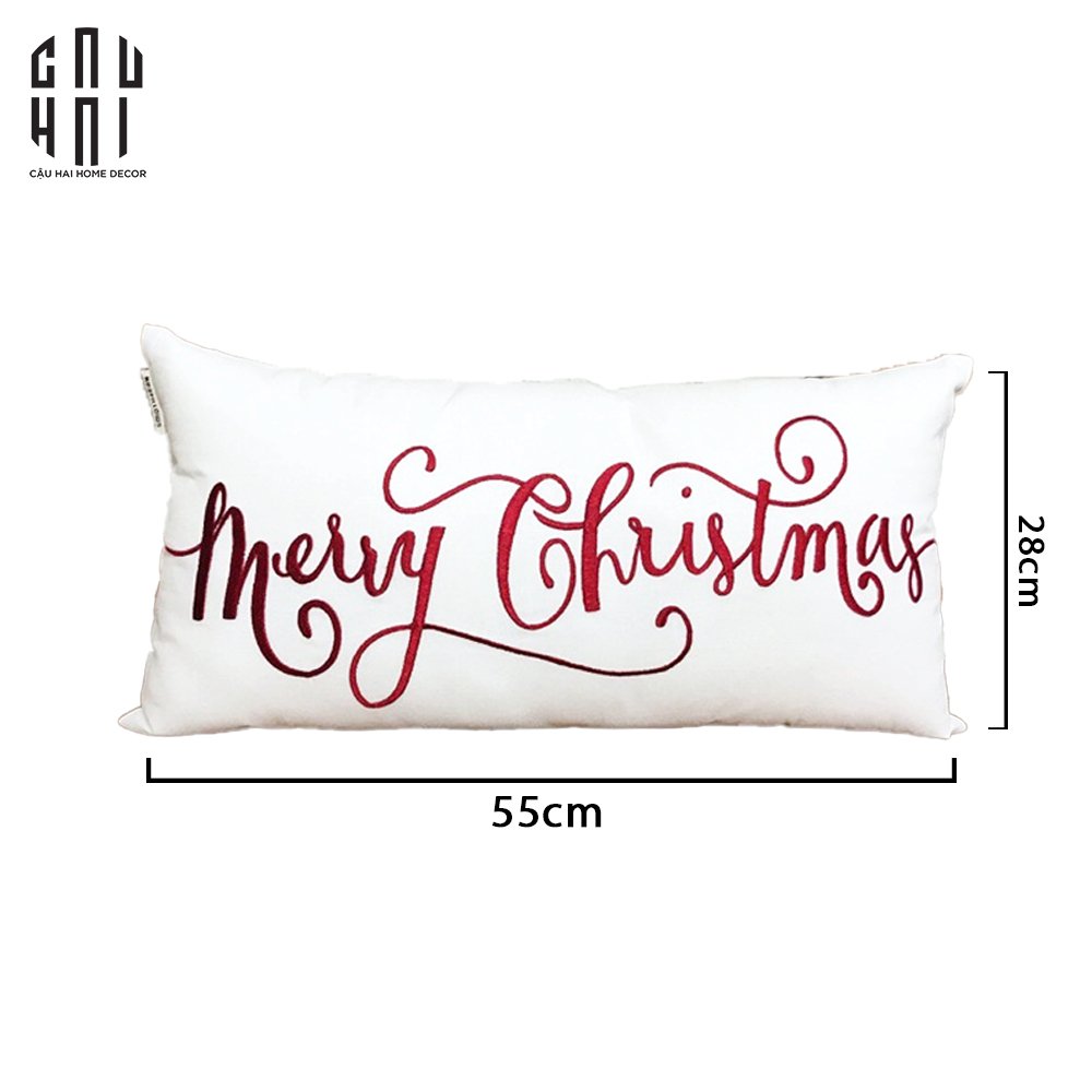 Fêtes Couture - Gối Rectangle Christmas 28X55 Cm-GỐI-CẬU HAI HOME DECOR