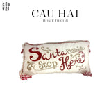 Fêtes Couture - Gối Rectangle Santa 30X60 Cm-GỐI-CẬU HAI HOME DECOR