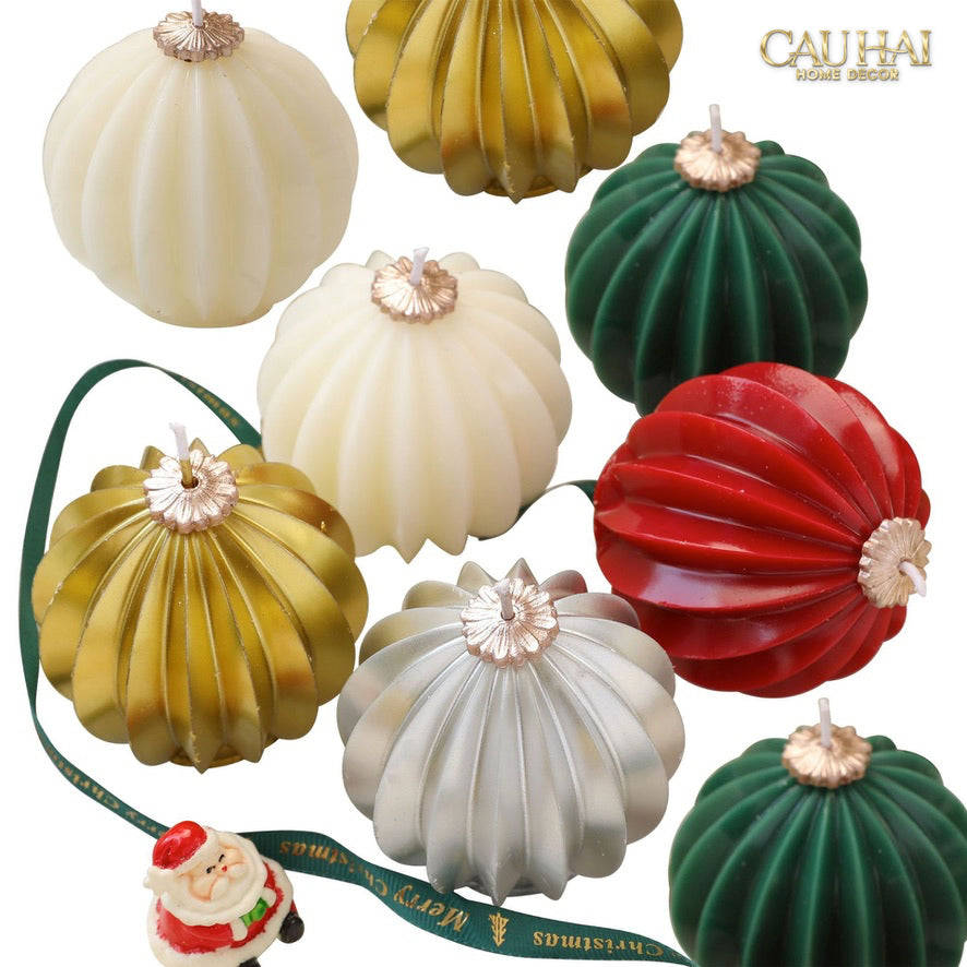 Fêtes Couture - Nến Quả Châu - Holiday Christmas Ornaments Charm Candles-NẾN TRANG TRÍ-CẬU HAI HOME DECOR