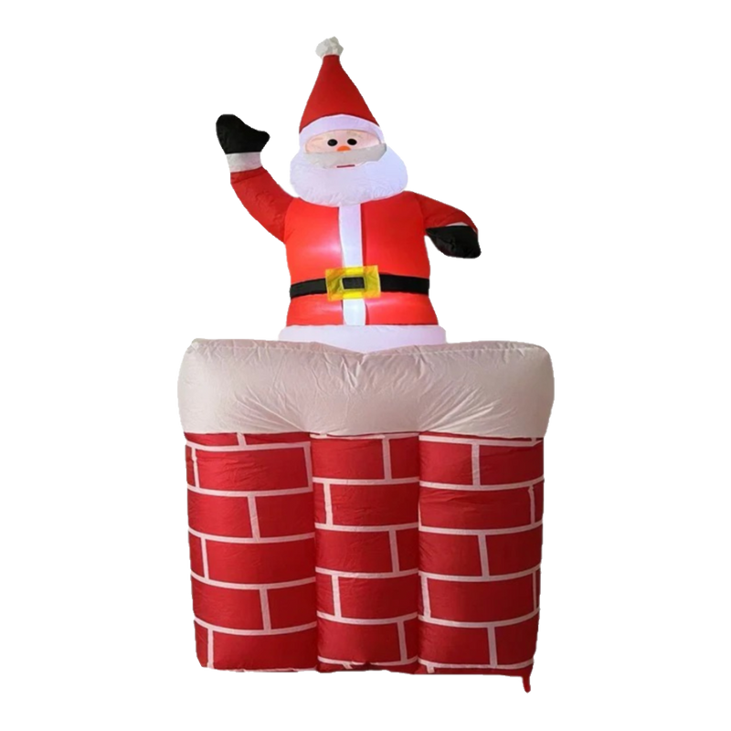 Fêtes Couture -  Ông Già Noel Leo Ống Khói - Santa Salutation Cheminée