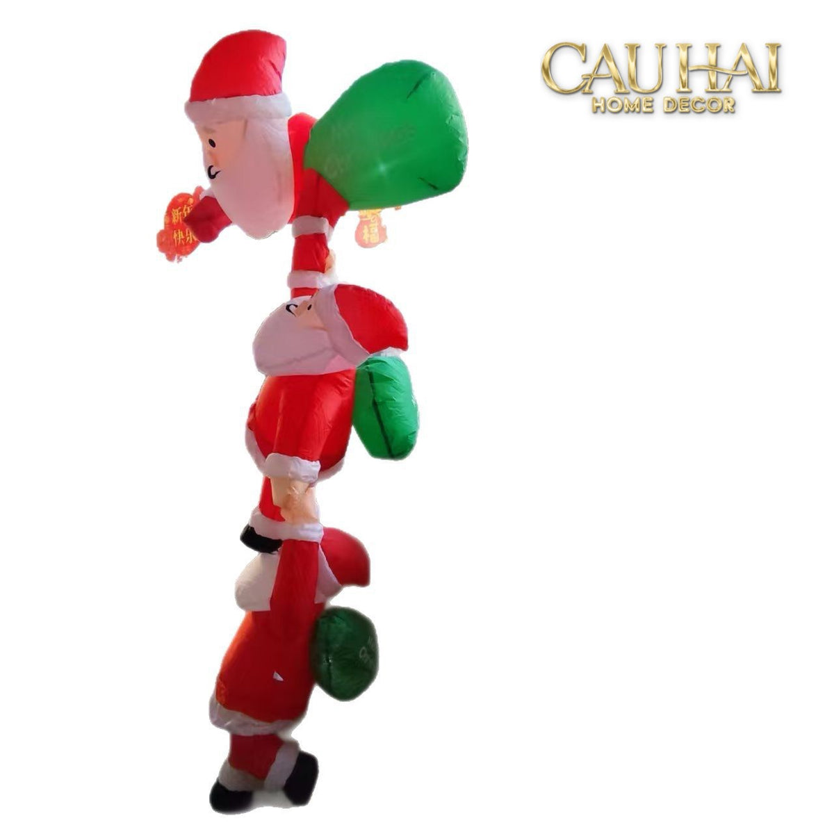 Fêtes Couture - Set 3 Ông Già Noel Triple Santa Climbing Tower-TRANG TRÍ GIÁNG SINH-CẬU HAI HOME DECOR