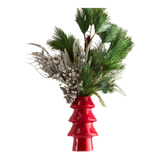 Fêtes Couture - Set Bình Và Hoa Christmas Tree Mistletoe Pine Vase