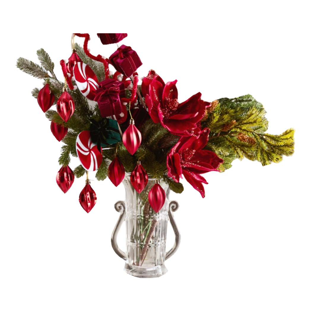 Fêtes Couture - Set Bình Và Hoa Orpheus Christmas Red Velvet
