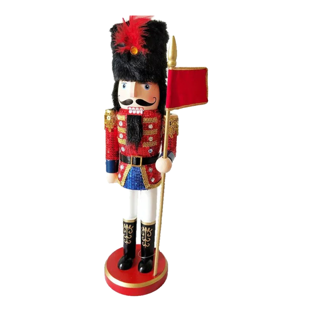Fêtes Couture - Tượng Nutcracker 37Cm Flag