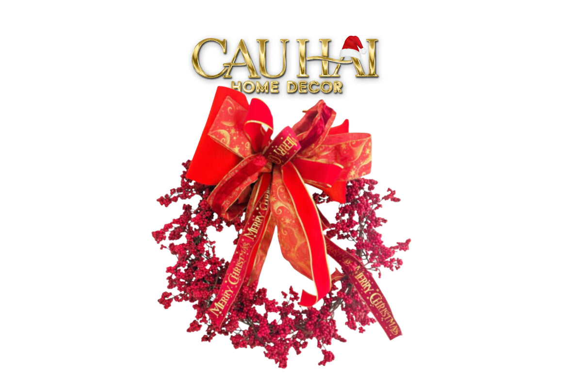Fêtes Couture - Vòng Giáng Sinh Winterberry Royale Wreath 80Cm-TRANG TRÍ GIÁNG SINH-CẬU HAI HOME DECOR