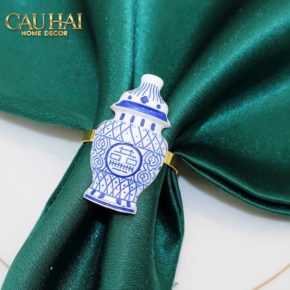 Fêtes Couture - Vòng Khăn Ăn - Napkin Ring Indochine Porcelain Revival-VÒNG KHĂN ĂN-CẬU HAI HOME DECOR