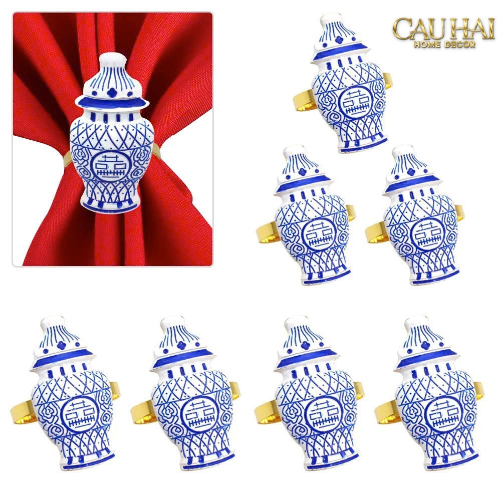 Fêtes Couture - Vòng Khăn Ăn - Napkin Ring Indochine Porcelain Revival-VÒNG KHĂN ĂN-CẬU HAI HOME DECOR