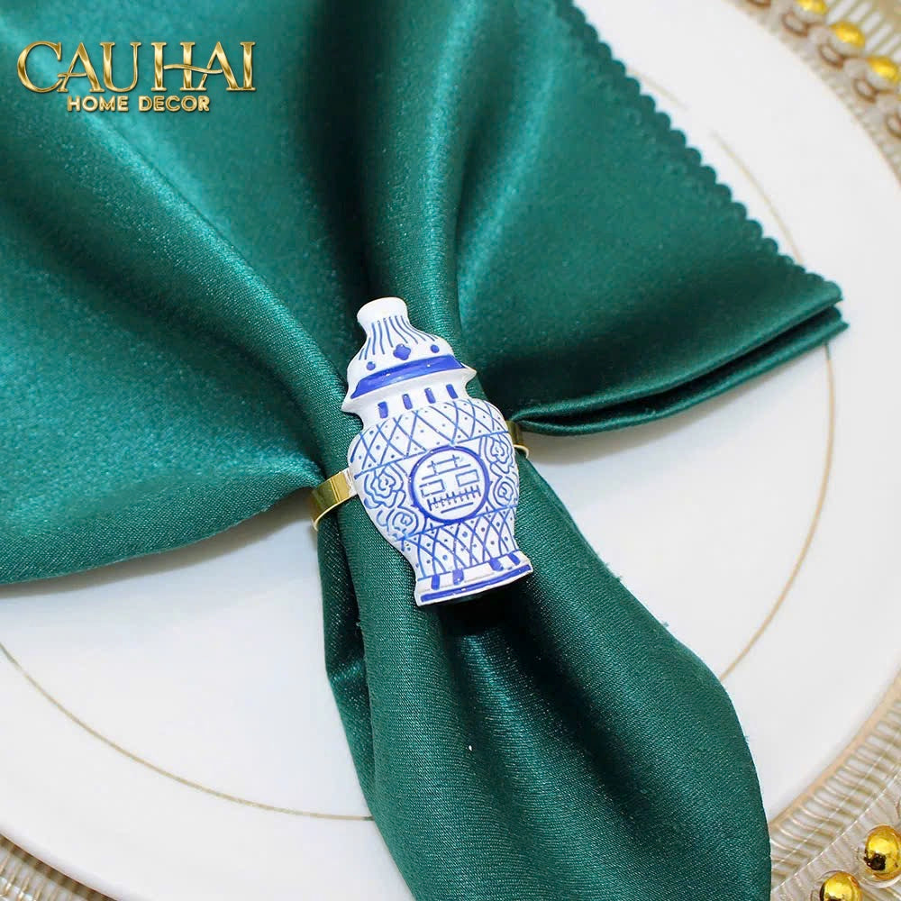 Fêtes Couture - Vòng Khăn Ăn - Napkin Ring Indochine Porcelain Revival-VÒNG KHĂN ĂN-CẬU HAI HOME DECOR