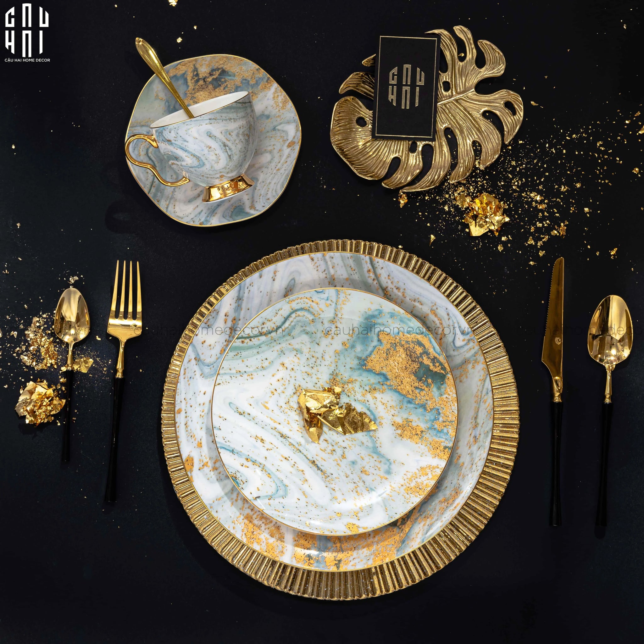 GALAXY DINNER PLATE SET 2PCS SS25