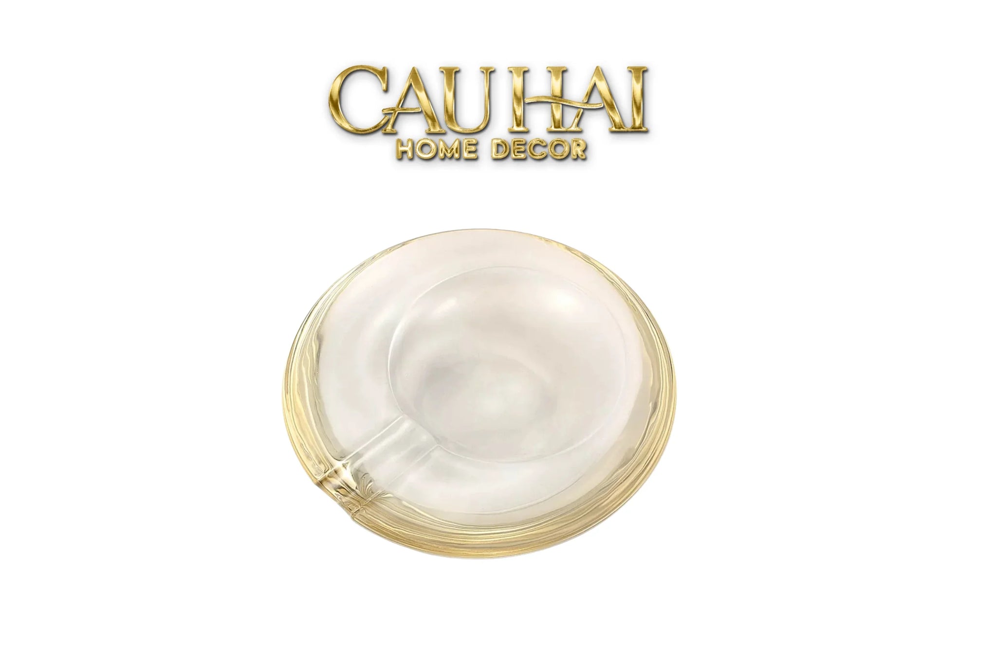 Gạt Tàn Pha Lê Astral Helion-O Saturn Cristalleries Ashtray 18-CẬU HAI HOME DECOR