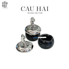 Gạt Tàn Silver Hazelnut-CẬU HAI HOME DECOR