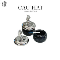 Gạt Tàn Silver Hazelnut-Gạt Tàn-CẬU HAI HOME DECOR
