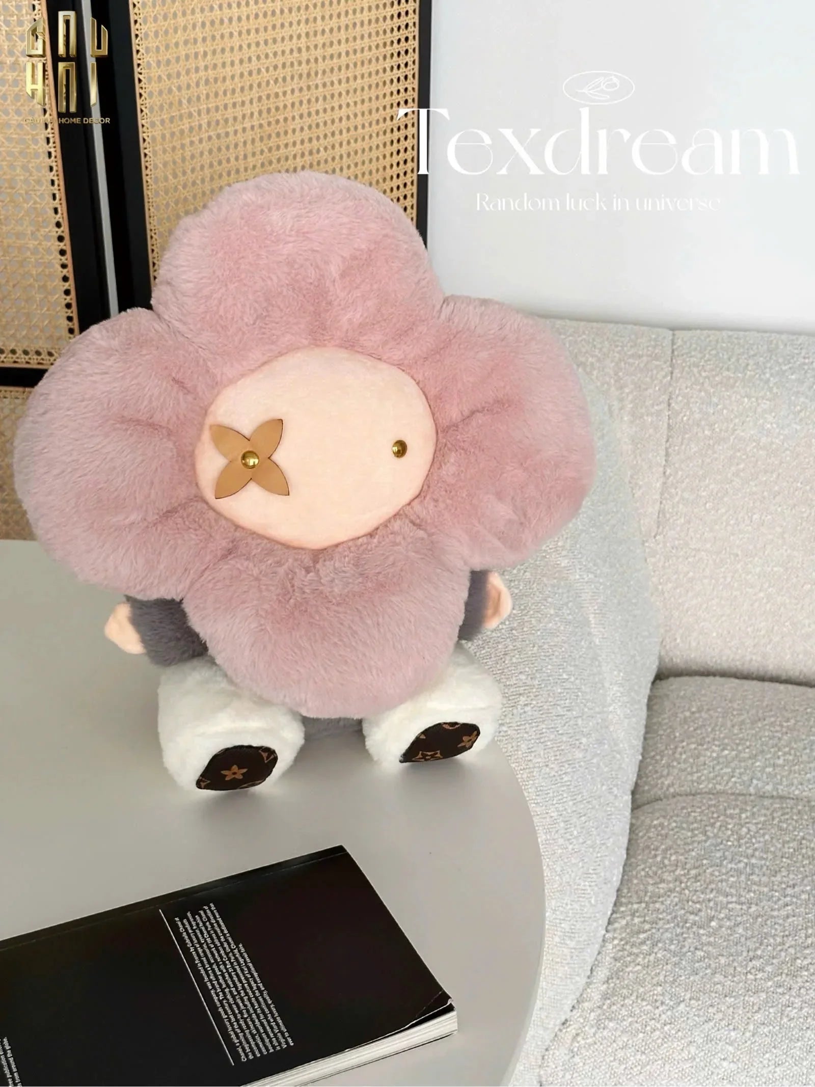 GẤU BÔNG VIVIENNE PINK PASTEL LOUIS.V SIZE 37