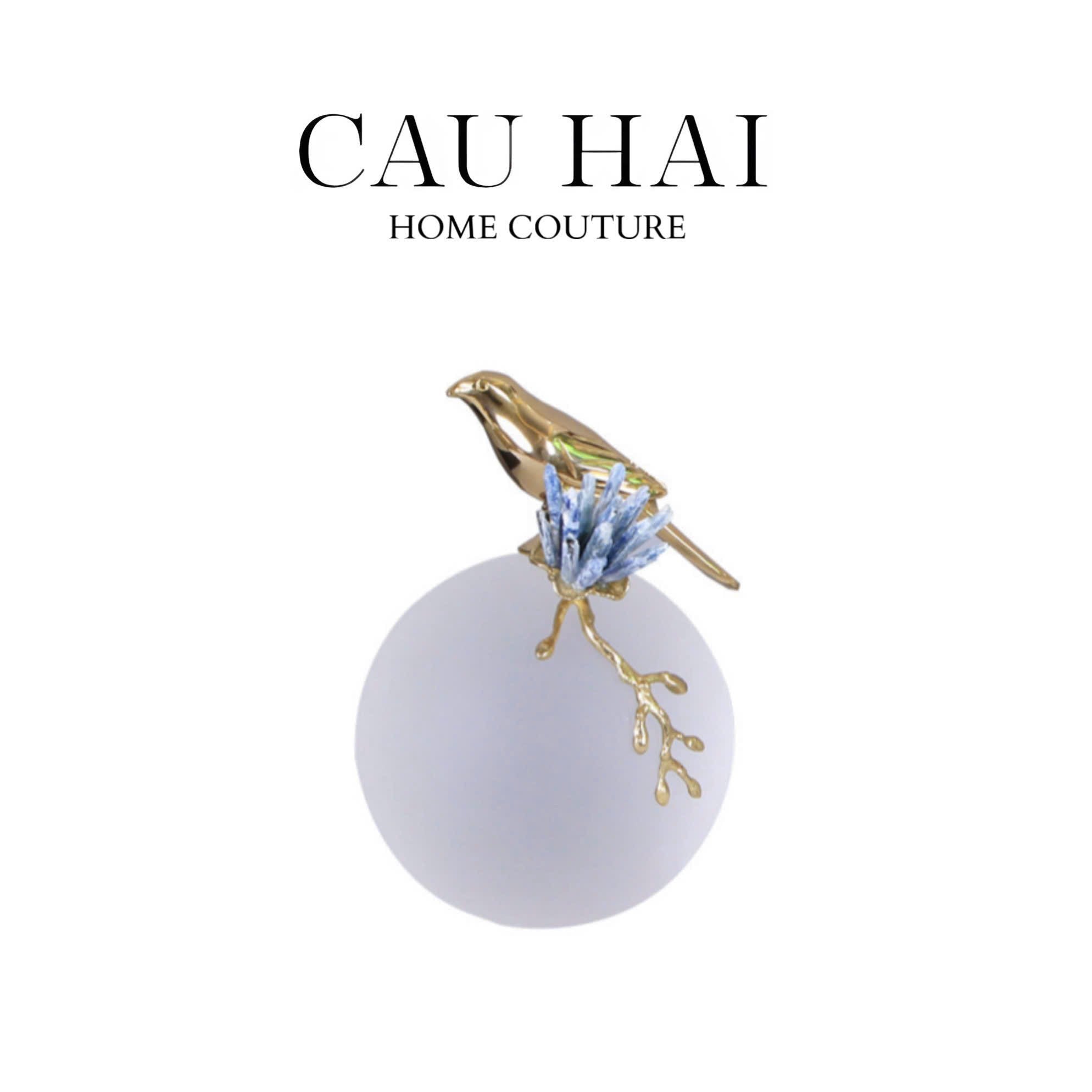 HOME COUTURE - TƯỢNG QUẢ CẦU PHA LÊ JEWELRY DYNASTY BIRD