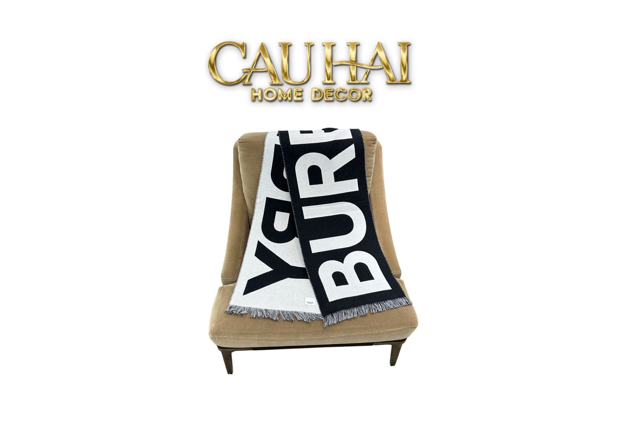 KHĂN CASHMERE PASHMINA - B.BERRY CHARCOAL-CẬU HAI HOME DECOR