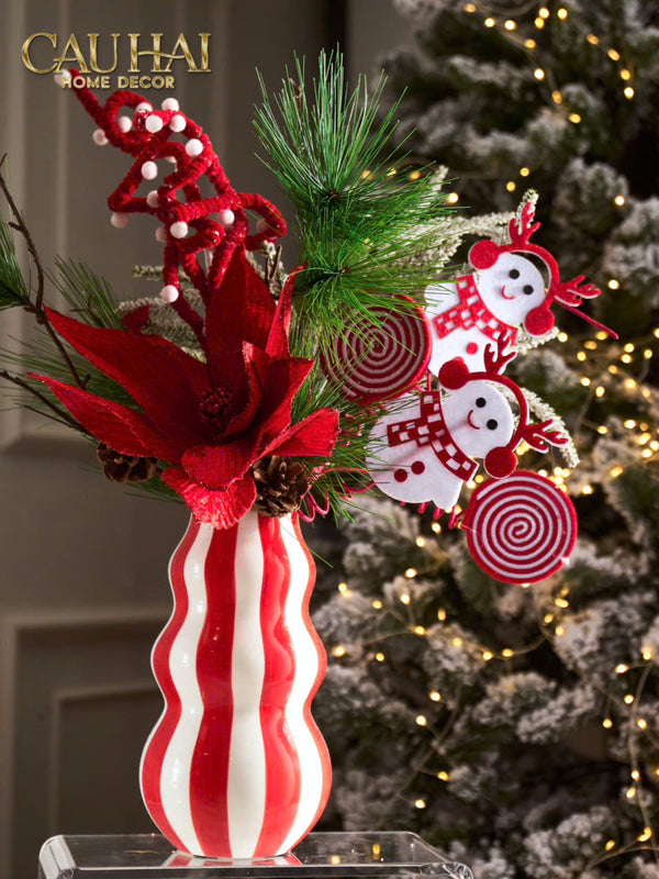 FÊTES COUTURE -  BÌNH HOA GRANDE CHERRY CLOWNY H23