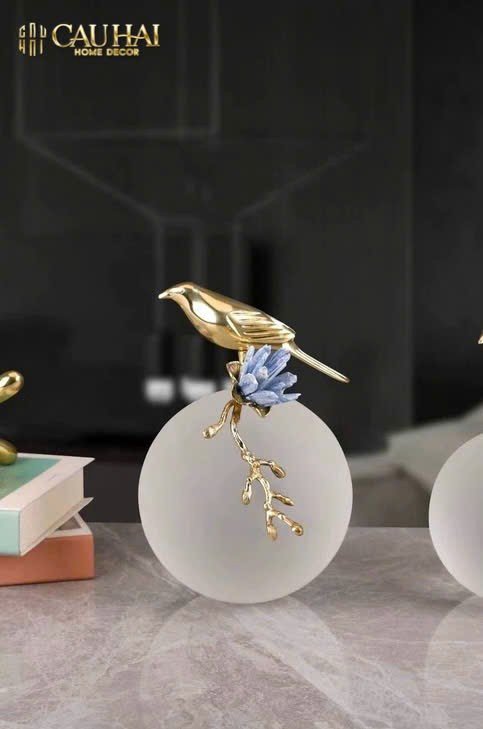 HOME COUTURE - TƯỢNG QUẢ CẦU PHA LÊ JEWELRY DYNASTY BIRD