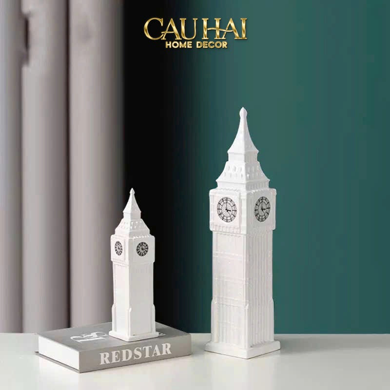 TƯỢNG THÁP EIFFEL OPAL WHITE  TOWER H32