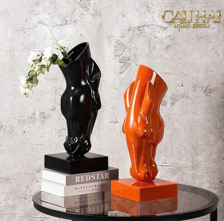 Home Couture - Tượng Ngựa Bình Hoa Tête De Cheval Savoir Atélier Vessel H49-CẬU HAI HOME DECOR