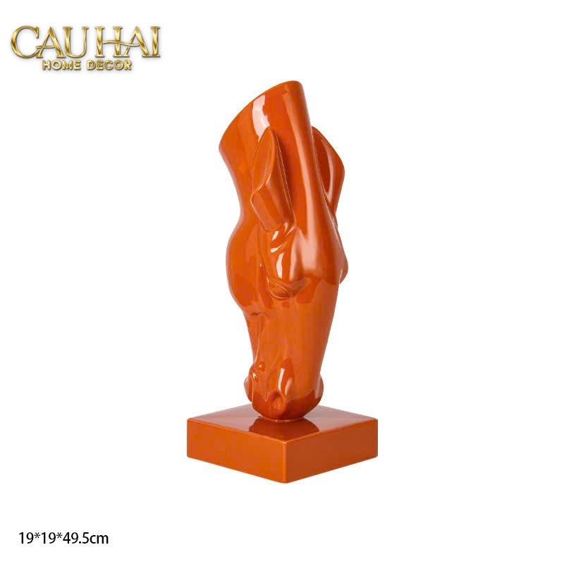 Home Couture - Tượng Ngựa Bình Hoa Tête De Cheval Savoir Atélier Vessel H49-CẬU HAI HOME DECOR