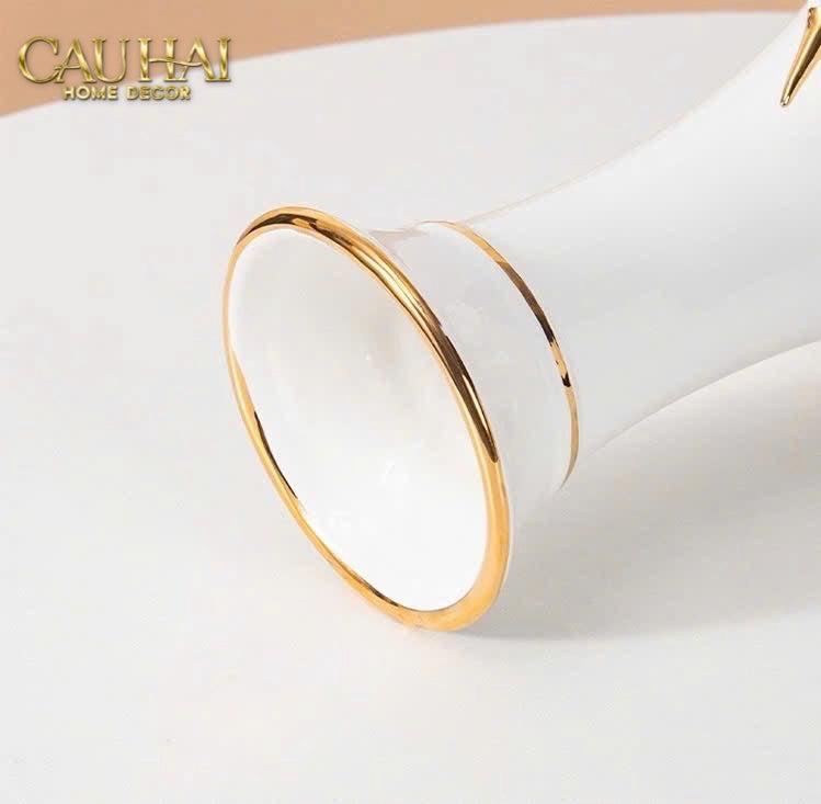 HOME COUTURE - BÌNH HOA THIÊN NGA - ODETTE IMPÉRIALE SWAN PRINCESS VASE H31 - CẬU HAI HOME DECOR