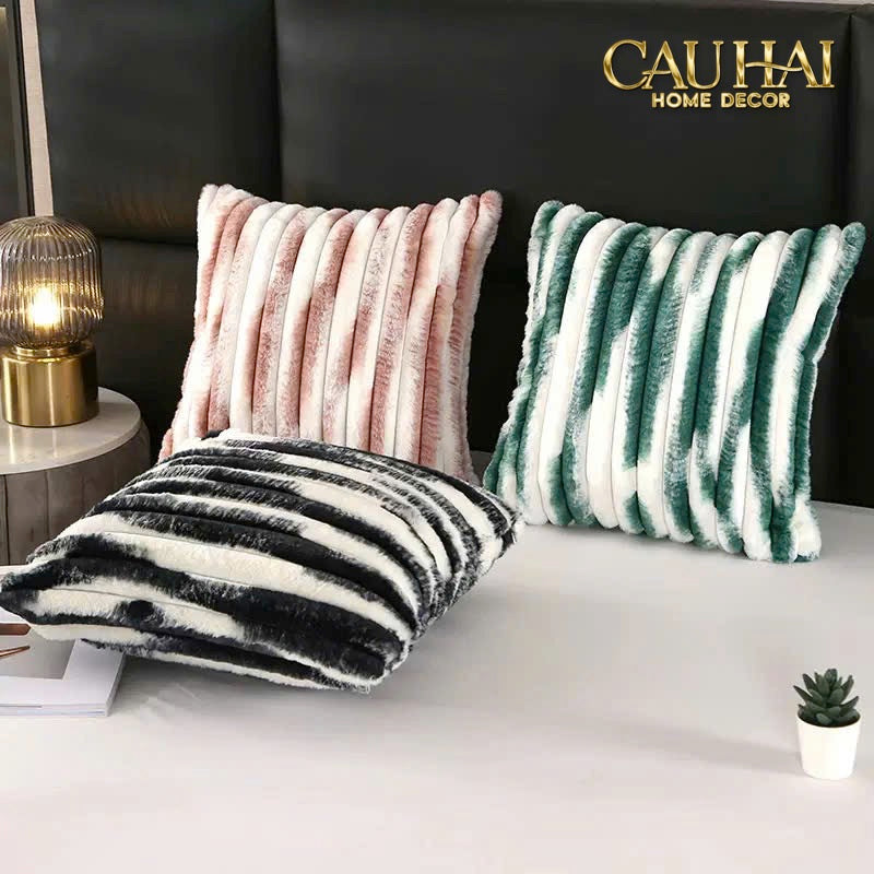 Fêtes Couture - Vỏ Gối Lông Atélier Lux Fur Lapin Spéciale Collection-CẬU HAI HOME DECOR