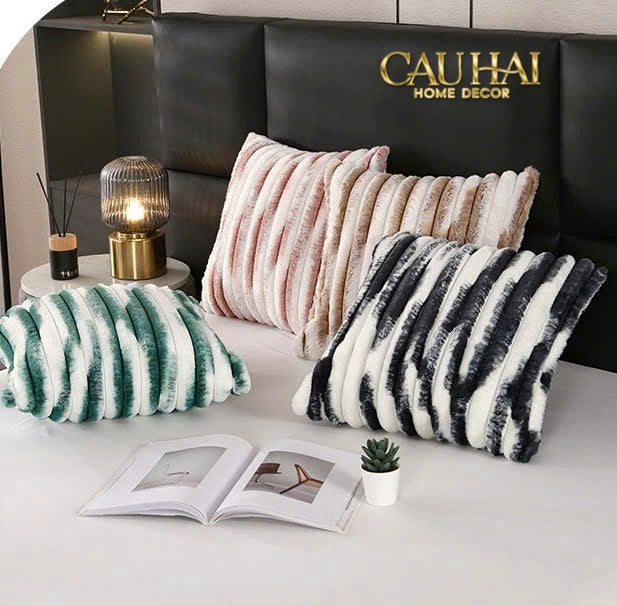 Fêtes Couture - Vỏ Gối Lông Atélier Lux Fur Lapin Spéciale Collection-CẬU HAI HOME DECOR