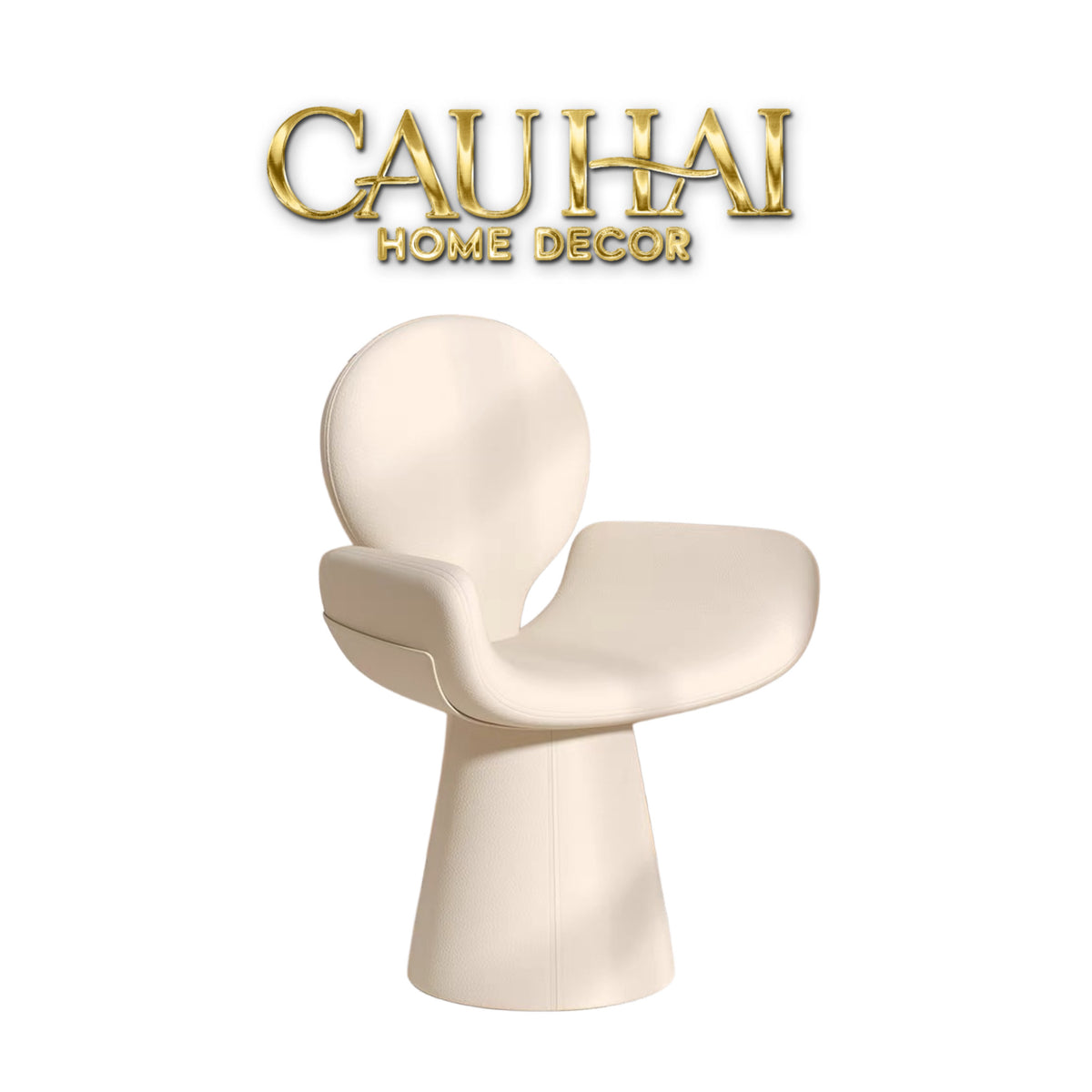 Ghế Tựa Da Cao Cấp - Halo Atelier Ivory-NỘI THẤT-CẬU HAI HOME DECOR