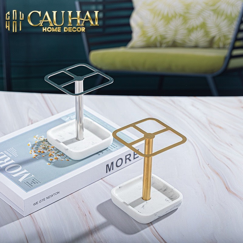 GIÁ ĐỂ BÀN CHẢI ELEGANT BATHROOM STAND-CẬU HAI HOME DECOR