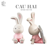 Giá Đỡ Điện Thoại Little Pink Bunny-CẬU HAI HOME DECOR