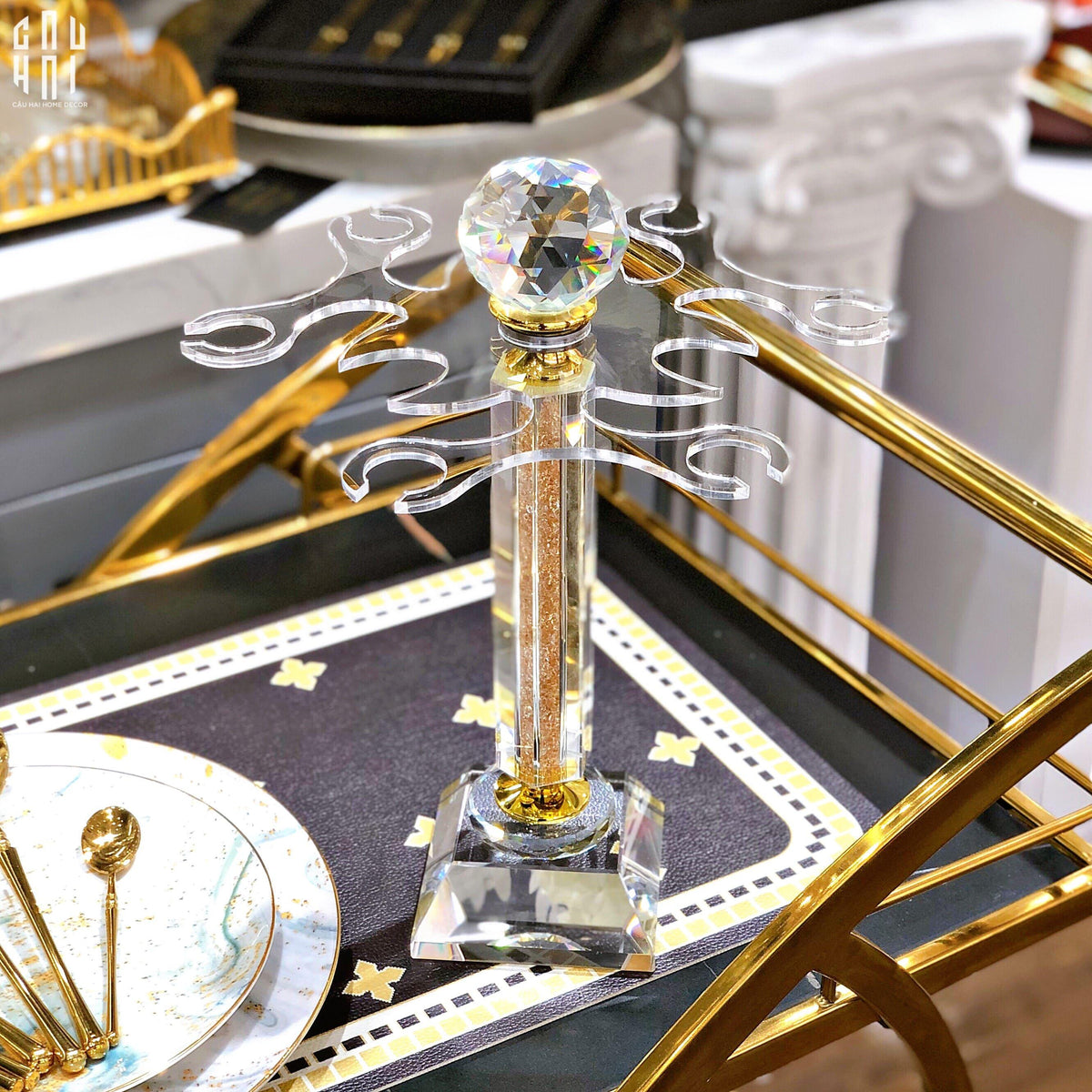 Giá Treo Ly Vang Glorious Oxford Crystal Rack-LY THỦY TINH-CẬU HAI HOME DECOR