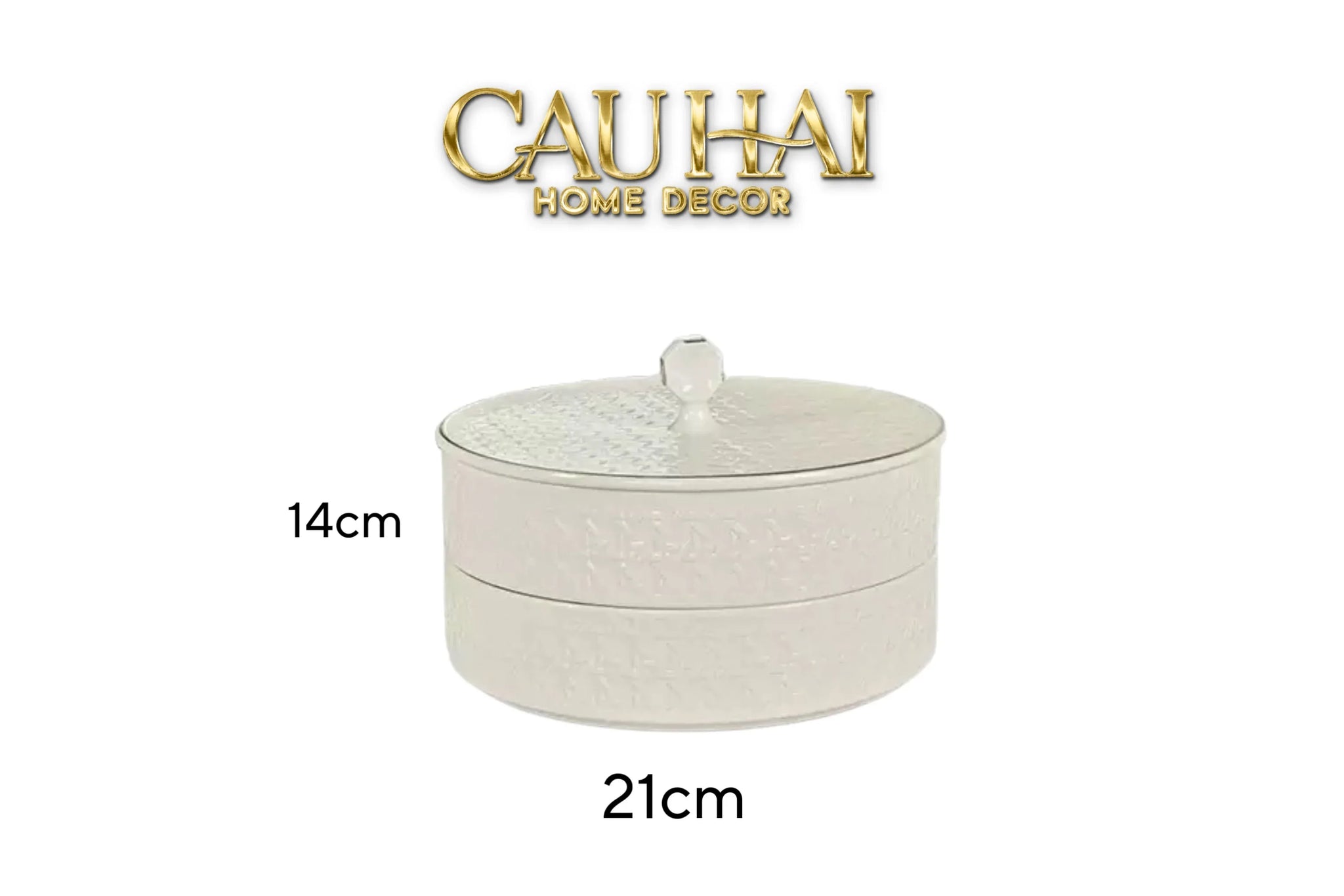 Gift Box Hộp Bánh Mứt DO Blanc D’Ivoire Porcelain Élégance Fêtes Plateau-TRANG TRÍ GIÁNG SINH-CẬU HAI HOME DECOR