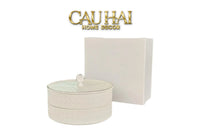 Gift Box Hộp Bánh Mứt DO Blanc D’Ivoire Porcelain Élégance Fêtes Plateau-TRANG TRÍ GIÁNG SINH-CẬU HAI HOME DECOR