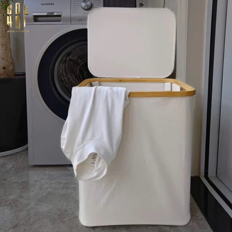 GIỎ ĐỰNG ĐỒ LAUNDRY CANVAS 150L - BLANC