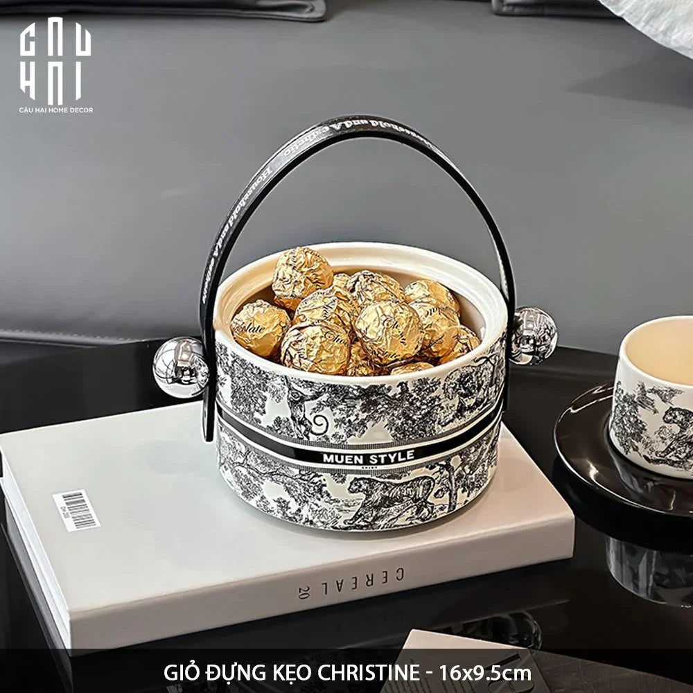 GIỎ ĐỰNG KẸO CHRISTINE