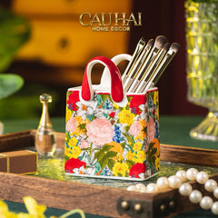 Giỏ Hoa Gốm Sứ Ceramic Floral-CẬU HAI HOME DECOR