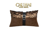 Gối Jacquard Galliano D’Or Bronze Leather 30X50 - CẬU HAI HOME DECOR