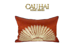 tet-couture-goi-jacquard-rouge-oriental-eventail-lunaire-dor-35x50-vo-goi-cau-hai-home-decor - CẬU HAI HOME DECOR