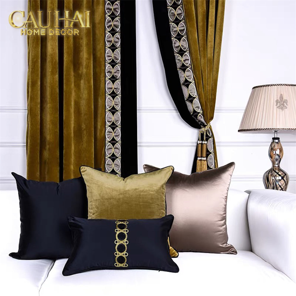 Gối Lụa Midnight Orbit Charm 30X50-VỎ GỐI-CẬU HAI HOME DECOR